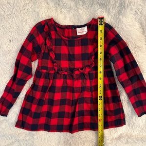 Hanna Andersson flannel girls top size 110cm/ US 5